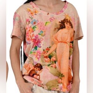 Colorful Floral Art Women's Tee